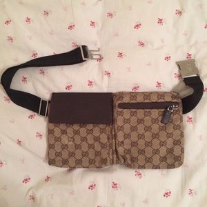 Authentic Gucci Monogram Fanny Pack